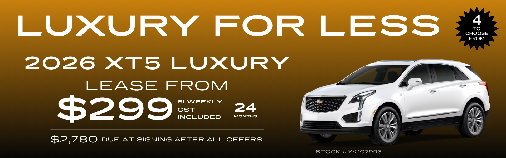 XT5 LEASE OFFER