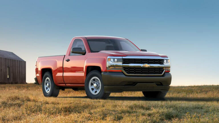 2017 Chevy Silverado in Red Hot