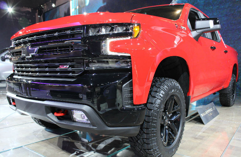 2019 Chevy Silverado Trail Boss front in orange