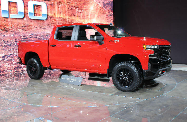 2019 Chevy Silverado Trail Boss in orange