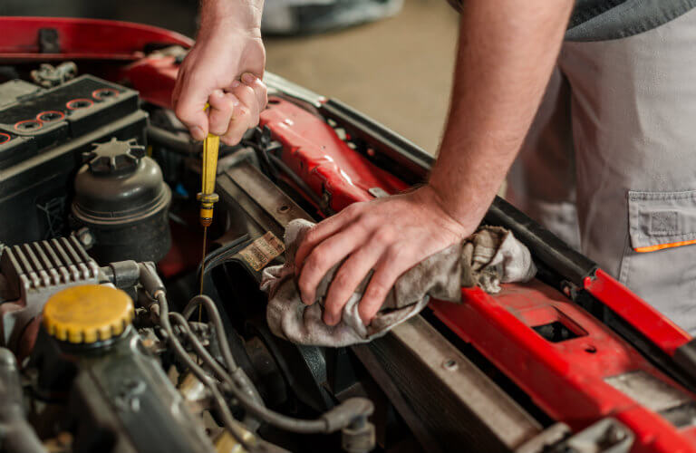 How to check engine oil levels