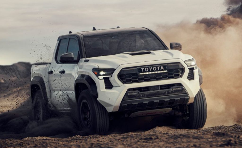 2024 Toyota Tacoma Driving Through the Dirt