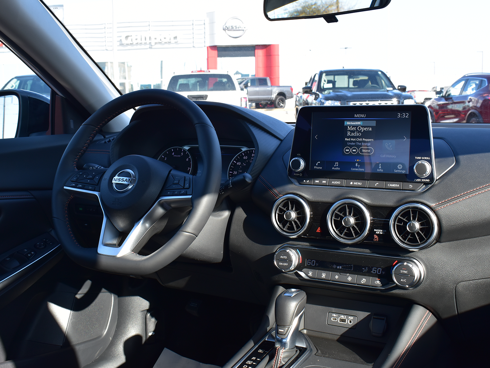 Nissan vehicle interior shot