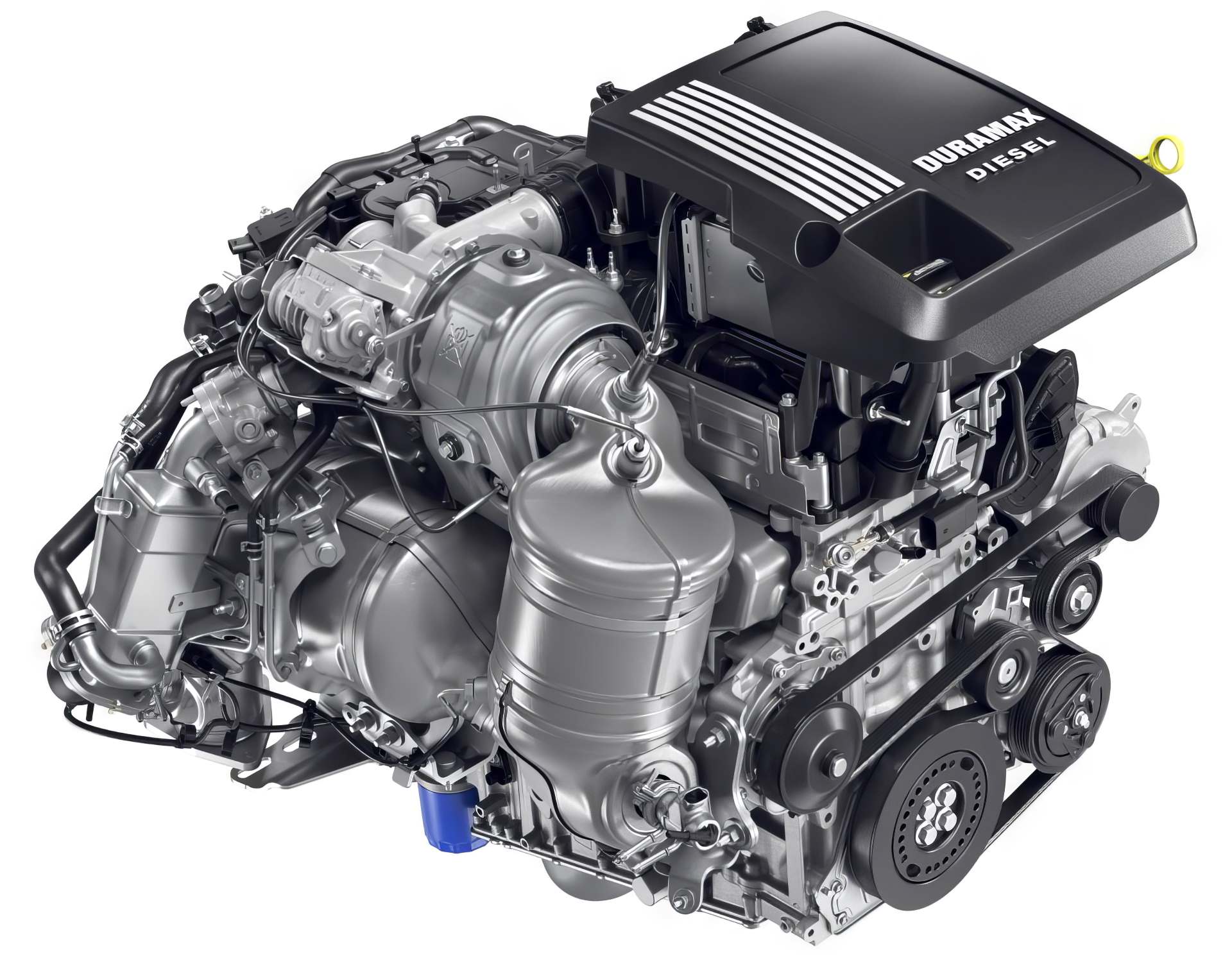 GM's Sierra 1500 diesel engine option, the 3.0-liter Duramax turbo-diesel, enabling 11,000-13,000 lb towing capacity 