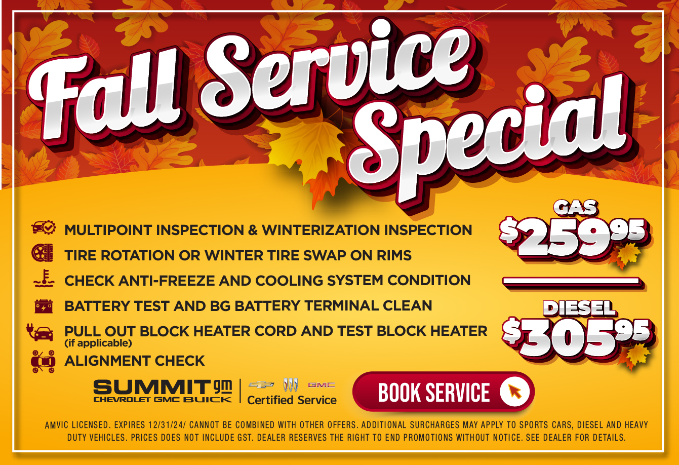 Fall Service Special