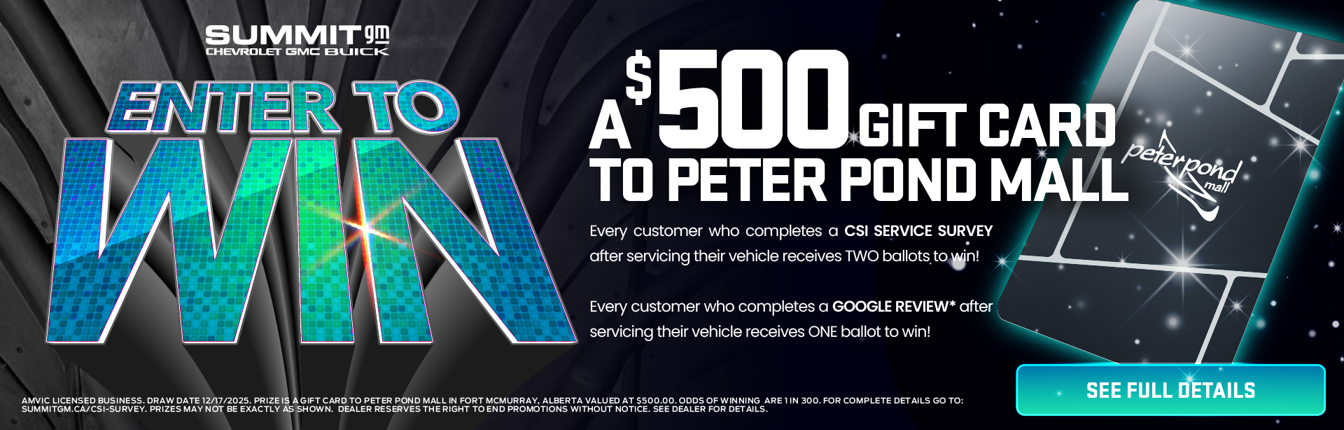 CSI Gift Card Survey 202509_SGM_CSI_GiftCardGiveaway_Slider_Desktop