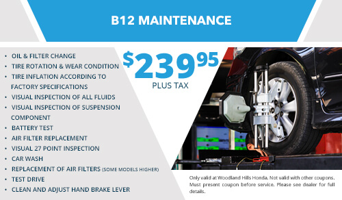 The Service Specials At Woodland Hills Honda