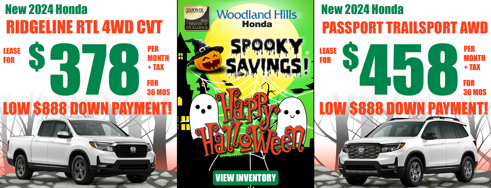 WHH_OCT2024_HALLOWEEN_24RIDGELINE_RTL-4WD-24PASSPORT_TRAILSPORT-AWD-DUAL-LEASE-Offer