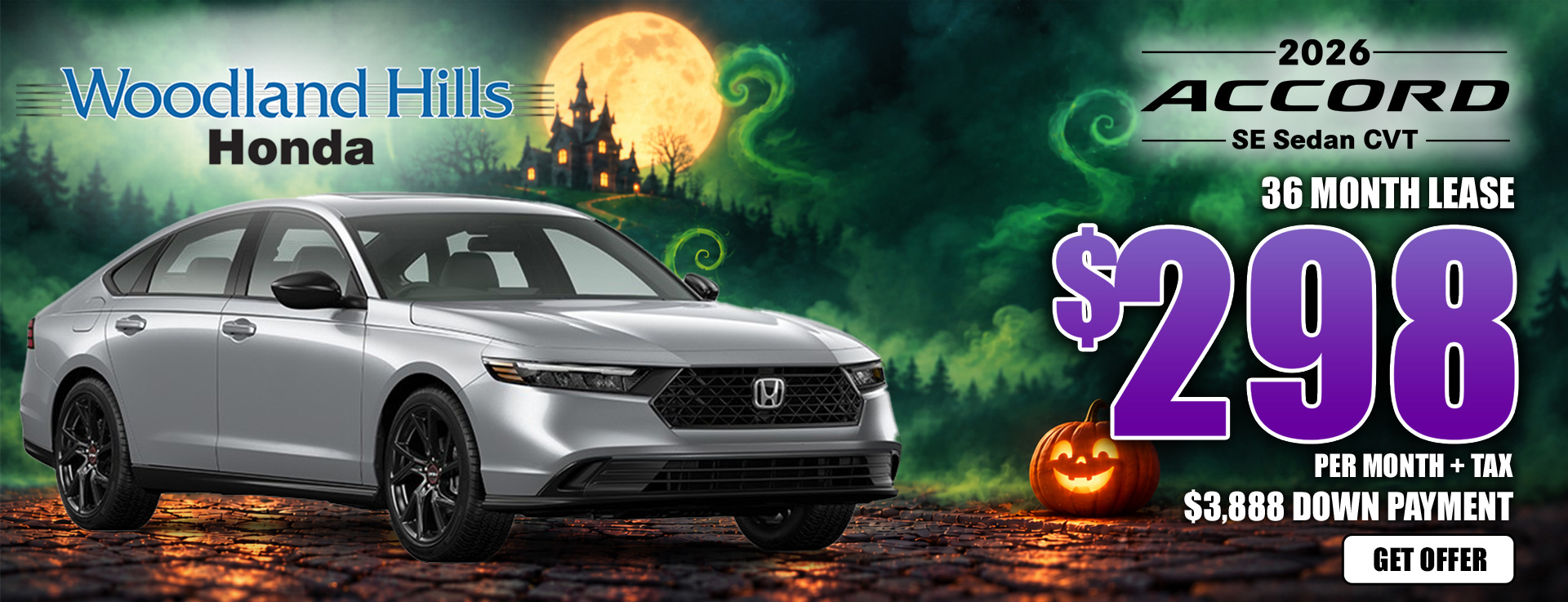 26 ACCORD LX/SE $298 - MODEL SPECIFIC HEADER - CARS whh-oct2026-_2026-accord-se-298_month-tax-get-offer