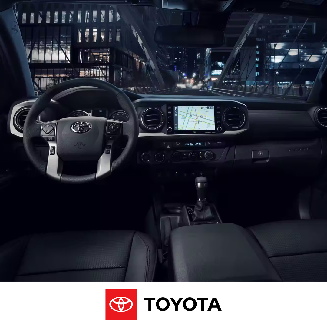 Interior view of the 2023 Toyota Tacoma