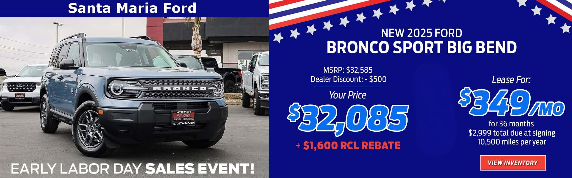 bronco sport big bend