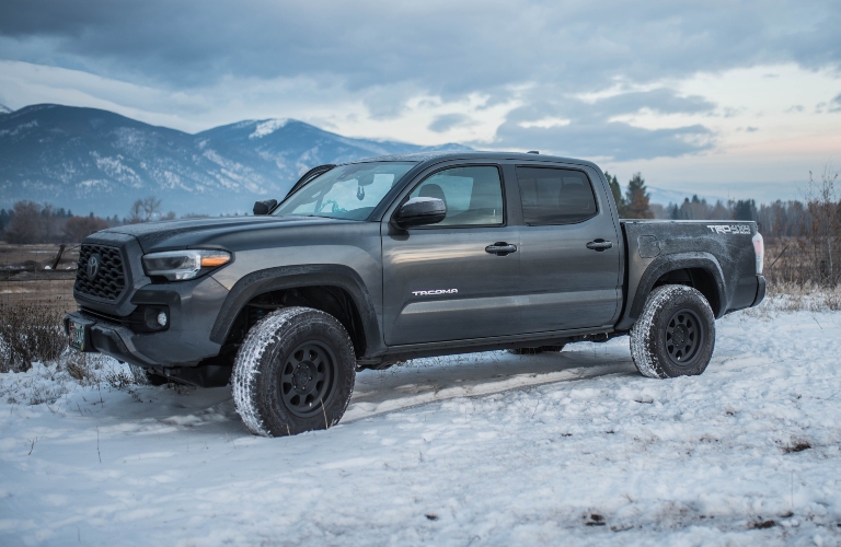 pickup in mountains