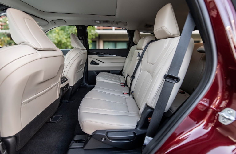 2023 INFINITI QX60 second row seating white interior