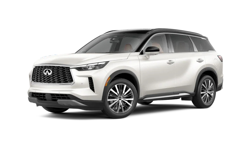 QX60 in Two-Tone Majestic White and Black Obsidian