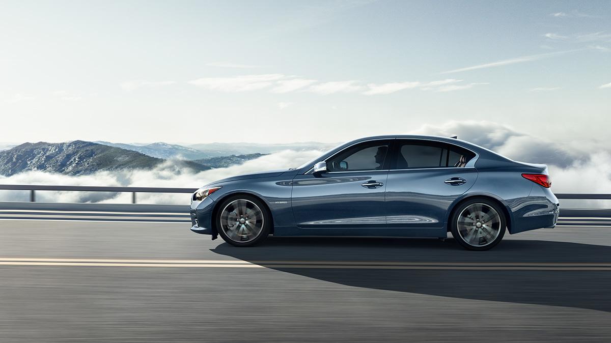 Side view of INFINITI Q50 