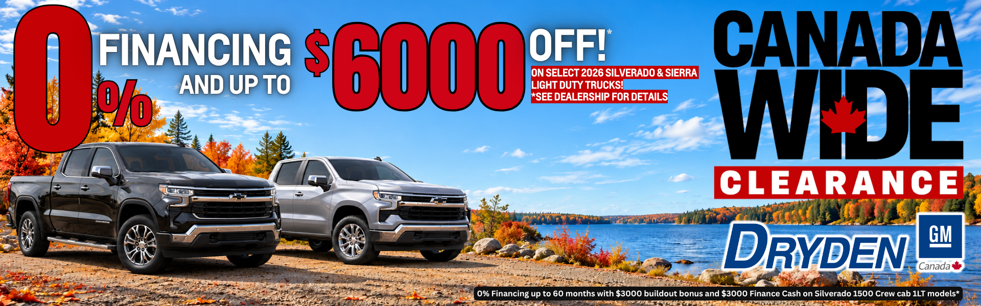 Canada Wide Trucks 0% $6000 off