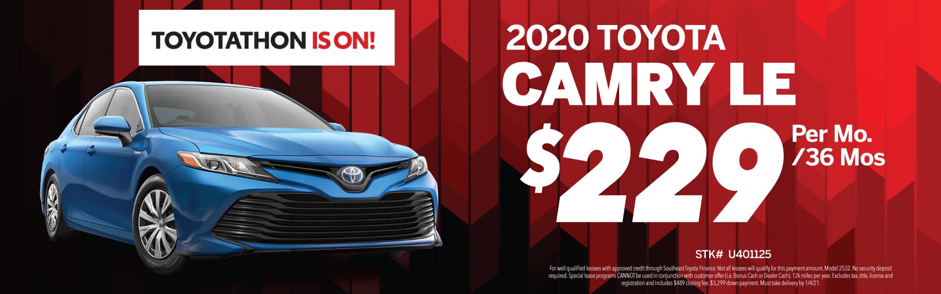 2020 Toyota Camry offer!