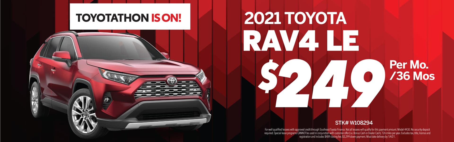 2021 Toyota RAV4 Lease Deal