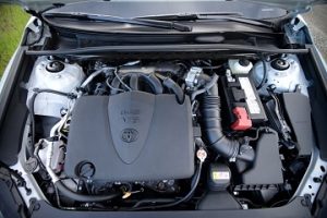 Engine Appearance of the 2021 Toyota Camry available at Midlands Toyota