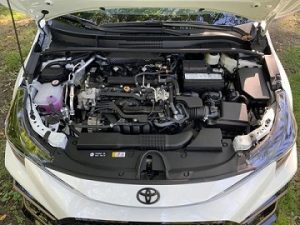 Engine appearance of the 2021 Toyota Corolla available at Midlands Toyota