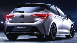 Exterior appearance of the 2021 Toyota Corolla Hatchback available at Midlands Toyota