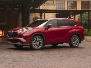 Exterior appearance of the 2021 Toyota Highlander available at Midlands Toyota