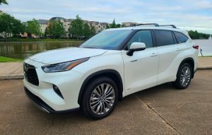 Exterior appearance of the 2021 Toyota Highlander available at Midlands Toyota