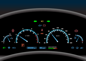 Dashboard with Lights