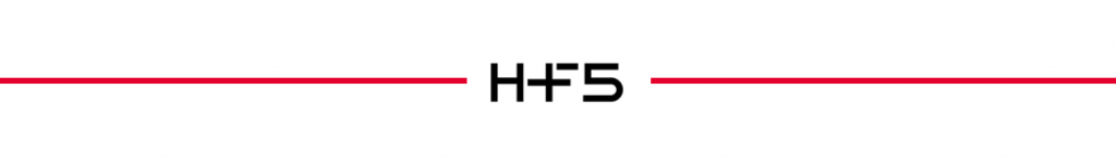 HF5 title with red lines