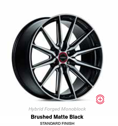 brushed matte black wheel