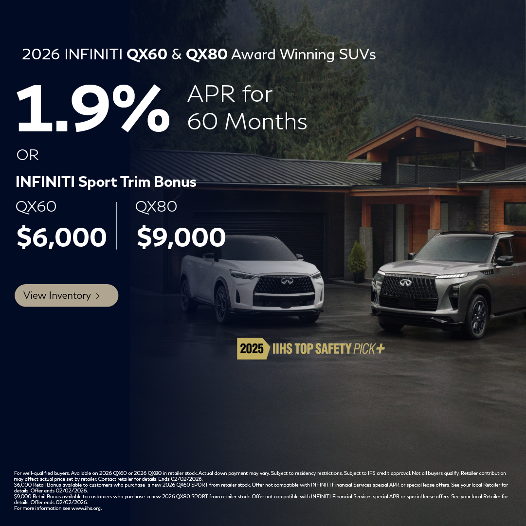 SD 2026 QX60 and QX80 APR Jan