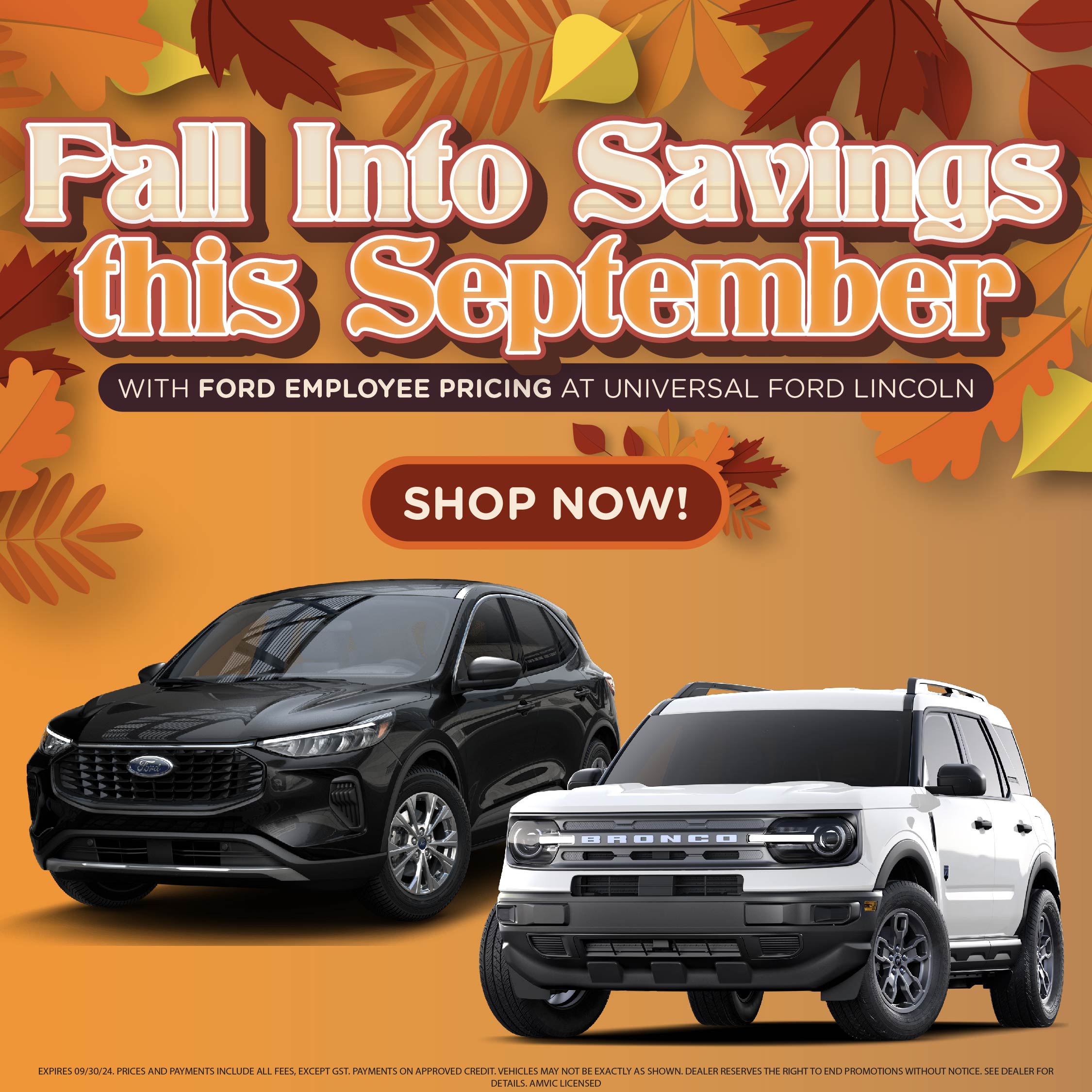 Fall into savings this September