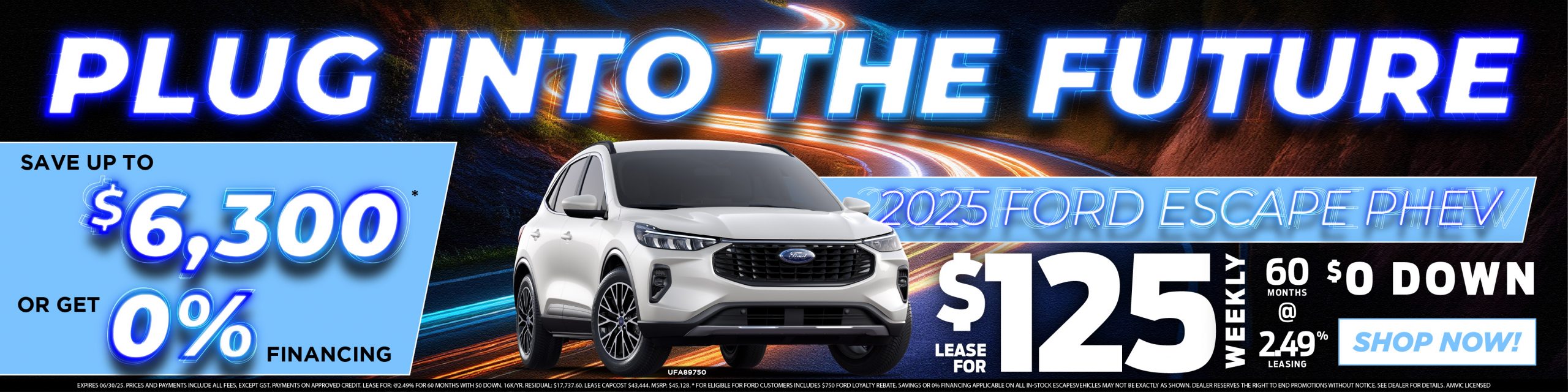 2025 Ford Escape PHEV offer