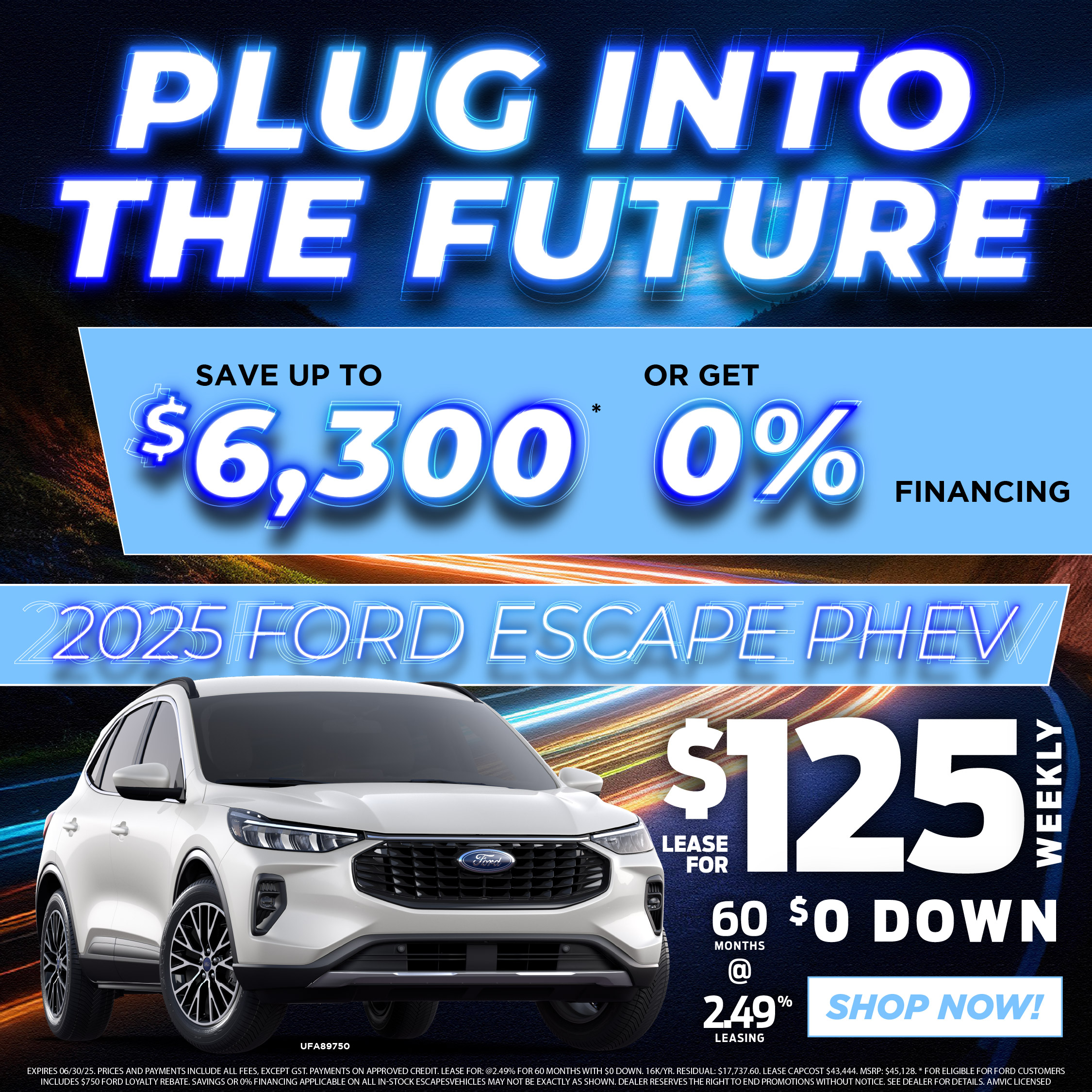 2025 Ford Escape PHEV offer
