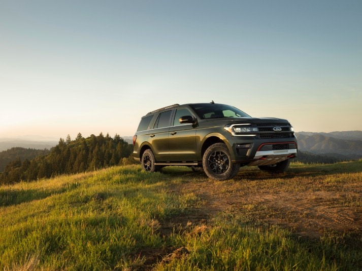 A 2025 Ford Expedition parked on a grassy field in Calgary