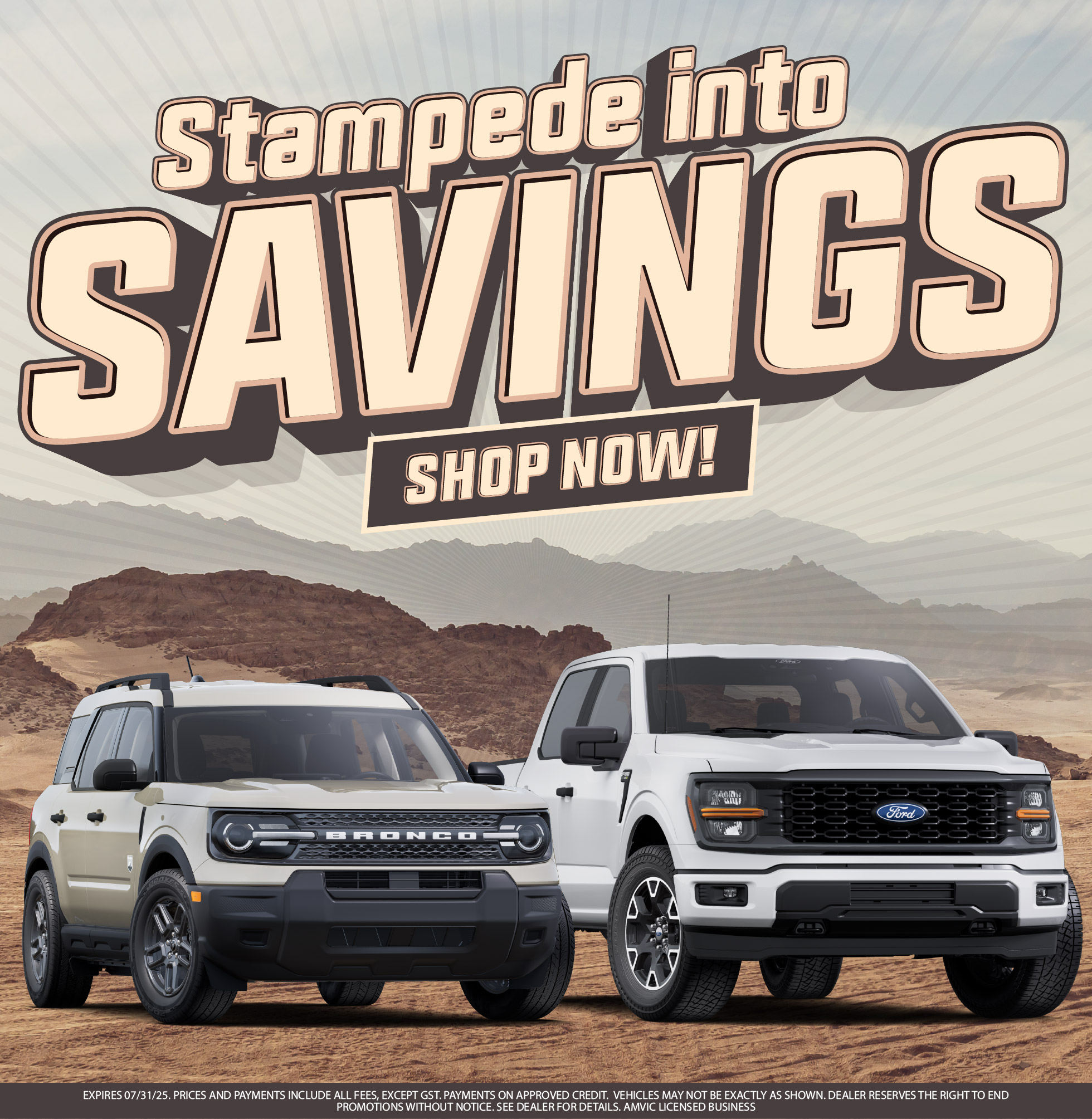 Stampede into Savings