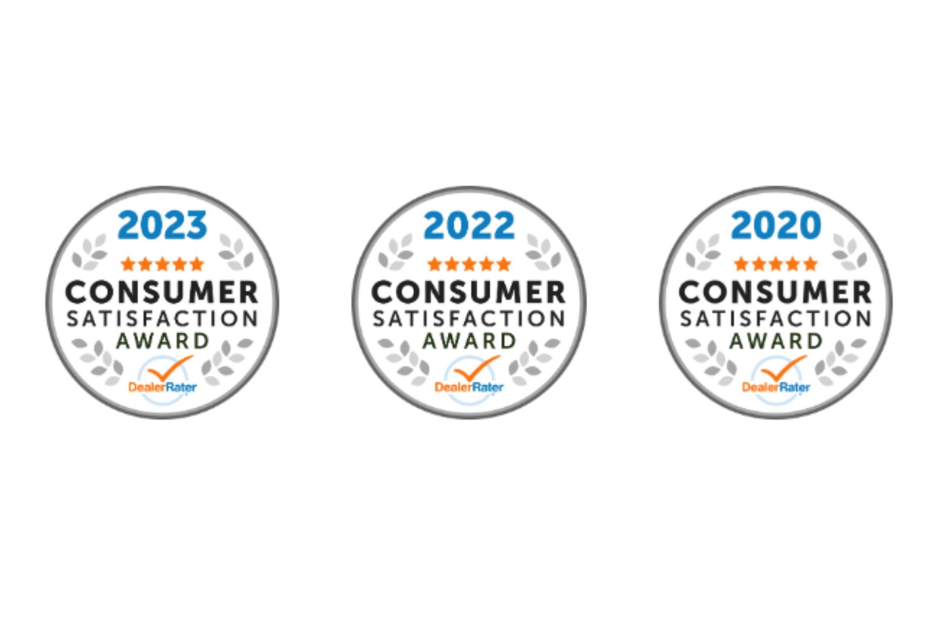 3-time Dealer Rater Consumer Satisfaction Award