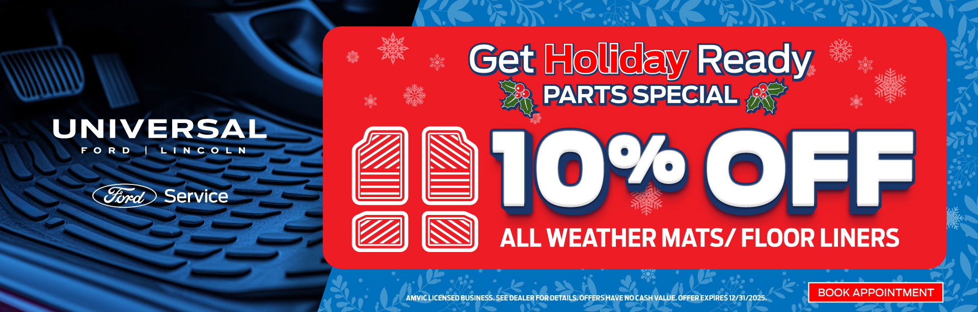 Floor Mat Offer Get Holiday Ready 10% off Floor Mats