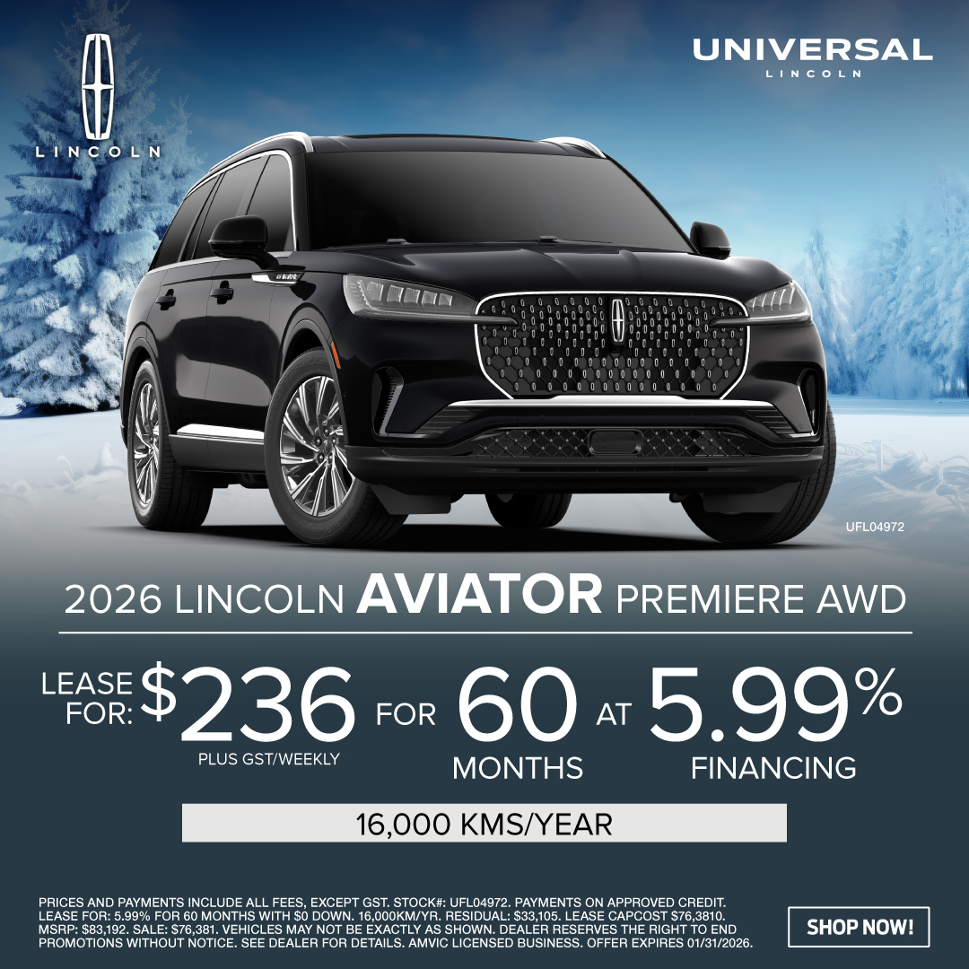 2026 Lincoln Aviator Lease offer