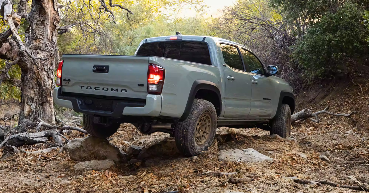 2023 Toyota Tacoma- Grey - Driving on Mud