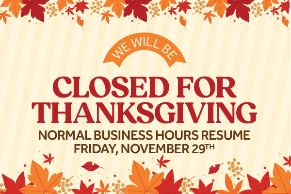 Townsend Nissan is Closed on Thanksgiving