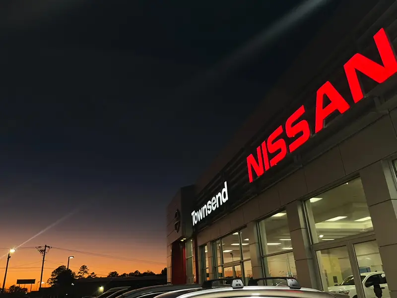 Townsend Nissan at night