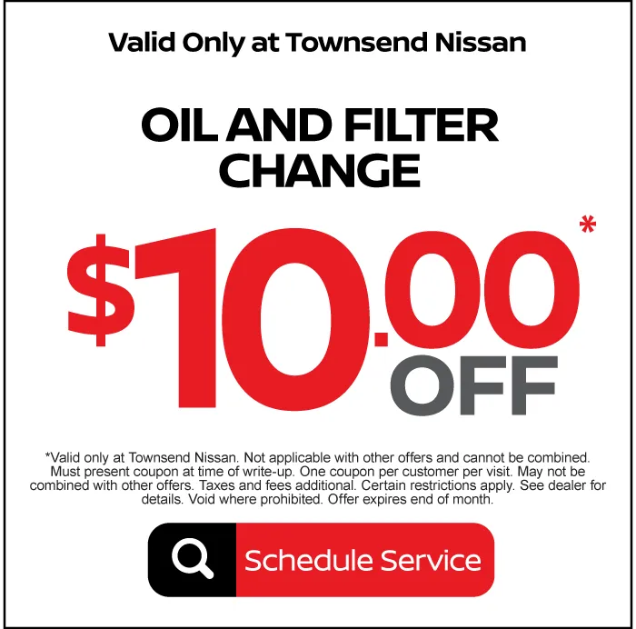 Oil and Filter Change - Save $10 Off* - Schedule Service