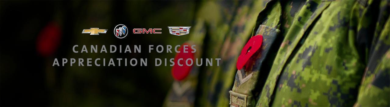 Canadian Forces Appreciation Discount