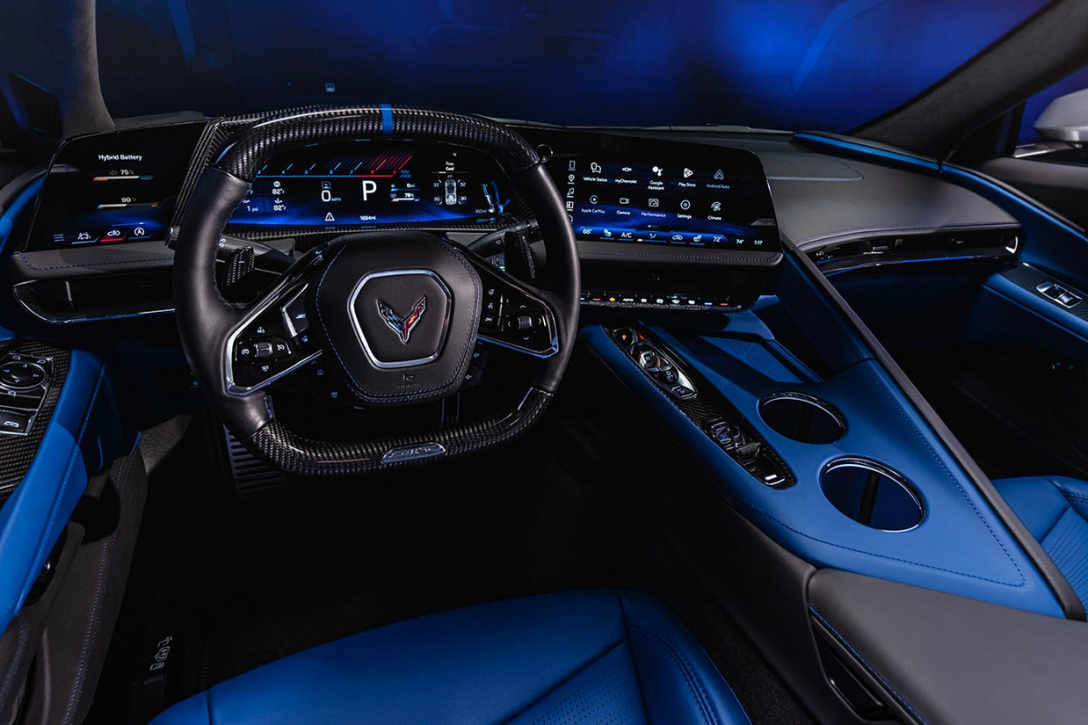 Chevrolet Corvette ZR interior Blue