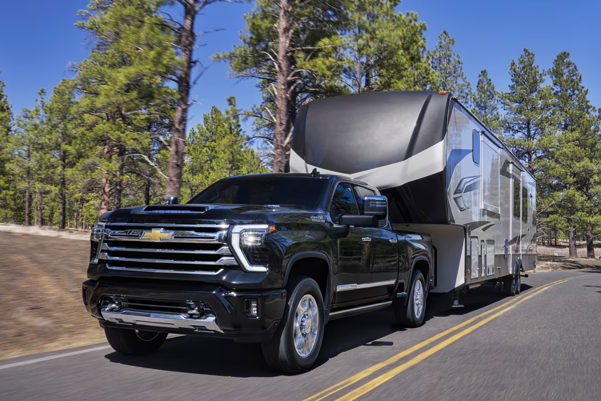 Chevrolet Silverado HD towing exterior