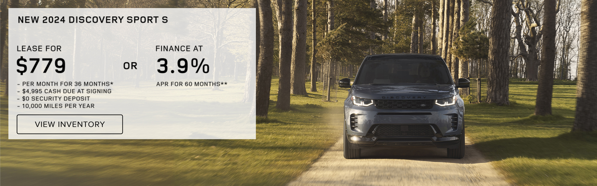 New 2024 Discovery Sport S Lease or APR offer