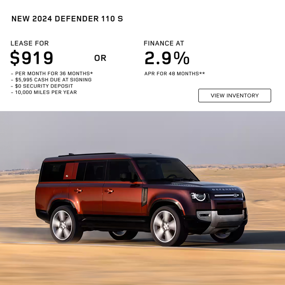 New 2024 Defender 110 S LEASE or APR offer