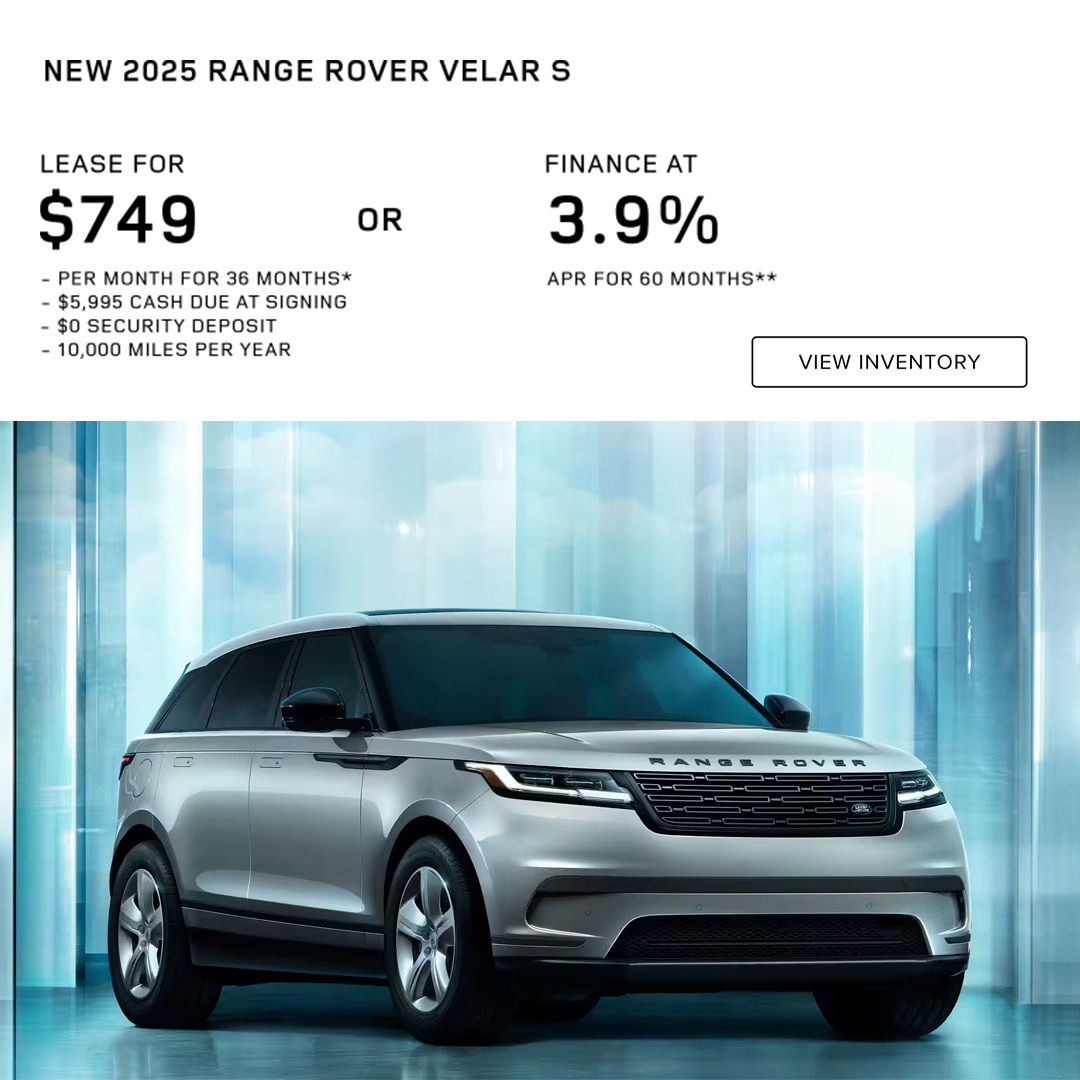 New 2025 Range Rover Velar S Lease or APR offer