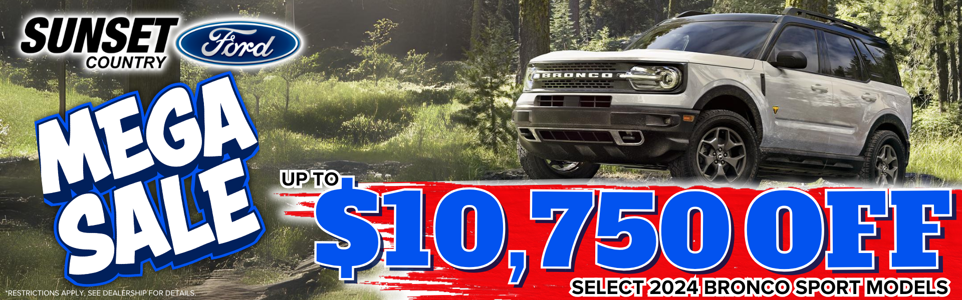 bronco sport mega sale